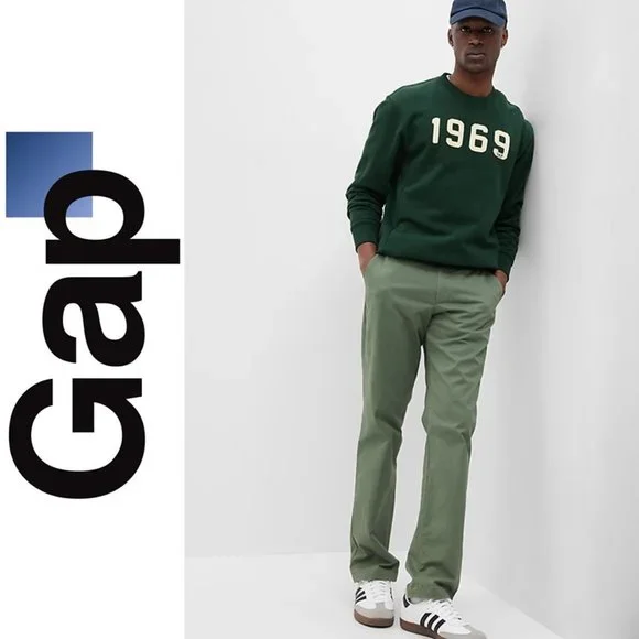 Gap olive pants deals